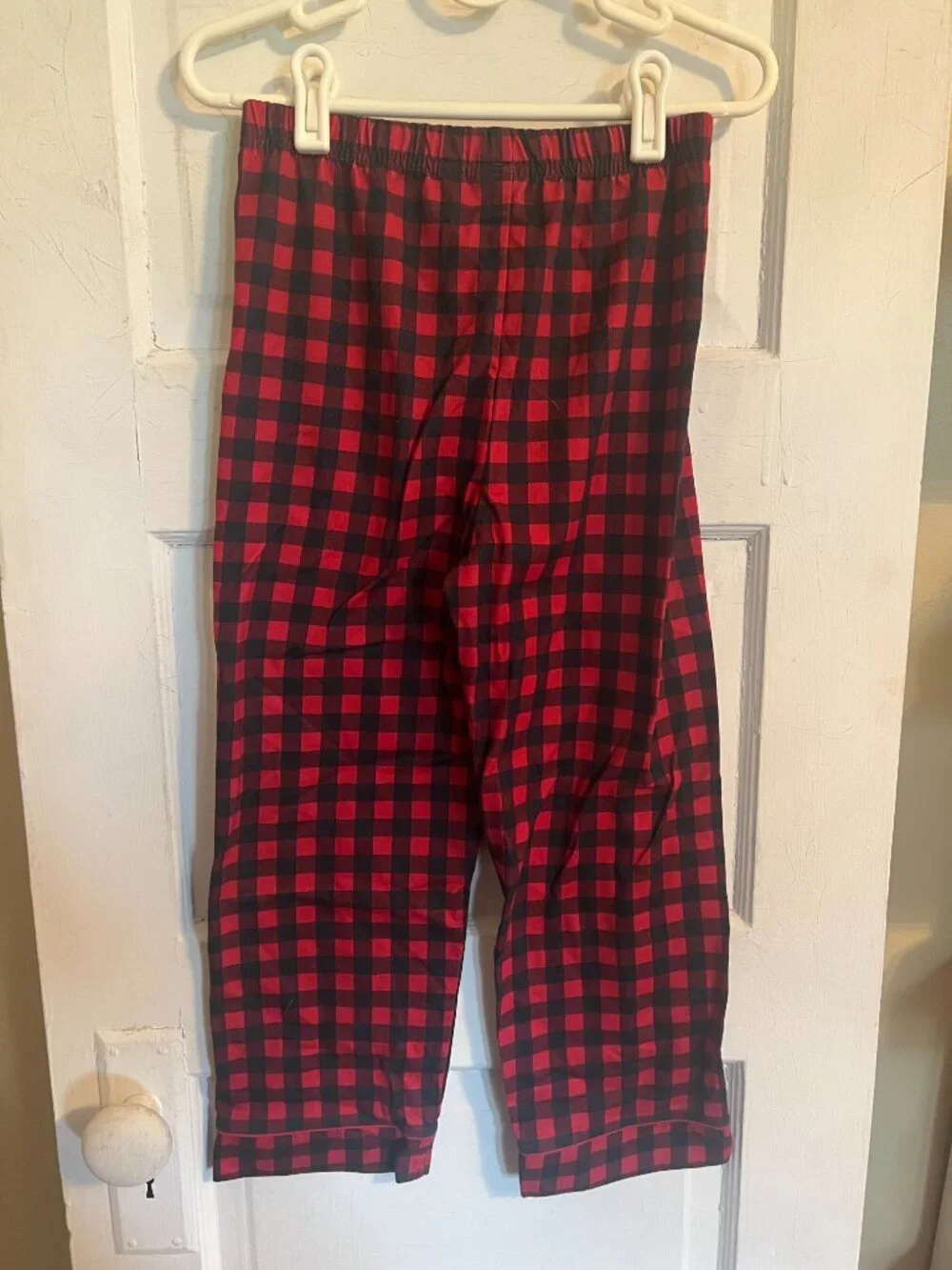 Outdoor Kids Red and Black Buffalo Gingham Check Holiday Pajamas - Boy's 5